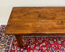 Load image into Gallery viewer, Antique French Country Farmhouse Dining Table Honey Oak 98"W c. Late 19thC