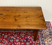 Load image into Gallery viewer, Antique French Country Farmhouse Dining Table Honey Oak 98"W c. Late 19thC