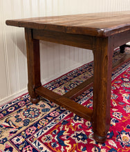 Load image into Gallery viewer, Antique French Country Farmhouse Dining Table Honey Oak 98"W c. Late 19thC
