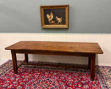 Load image into Gallery viewer, Antique French Country Farmhouse Dining Table Honey Oak 98"W c. Late 19thC