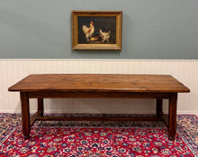 Load image into Gallery viewer, Antique French Country Farmhouse Dining Table Honey Oak 98"W c. Late 19thC