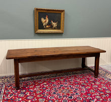 Load image into Gallery viewer, Antique French Country Farmhouse Dining Table Honey Oak 98"W c. Late 19thC
