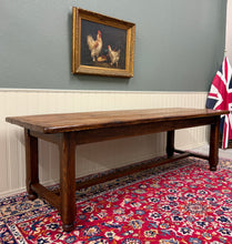 Load image into Gallery viewer, Antique French Country Farmhouse Dining Table Honey Oak 98"W c. Late 19thC