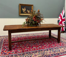 Load image into Gallery viewer, Antique French Country Farmhouse Dining Table Honey Oak 98"W c. Late 19thC