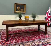 Load image into Gallery viewer, Antique French Country Farmhouse Dining Table Honey Oak 98"W c. Late 19thC