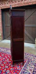 Antique French Breton Armoire Wardrobe Cabinet Linen Closet Chestnut 19th C #1