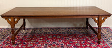 Load image into Gallery viewer, Antique English Country Farm Dining Table Farmhouse Tiger Oak 8&#39; Wide c.1920s