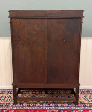 Load image into Gallery viewer, Antique English Jacobean Bookcase Bookshelf Cabinet Double Glass Door Oak c1930s