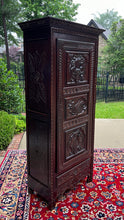 Load image into Gallery viewer, Antique French Breton Armoire Wardrobe Cabinet Linen Closet Chestnut c. 1900-20s