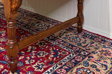 Load image into Gallery viewer, Antique English Country Farm Dining Table Farmhouse Tiger Oak 8&#39; Wide c.1920s