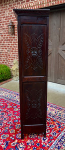 Antique French Breton Armoire Wardrobe Cabinet Linen Closet Chestnut c. 1900-20s