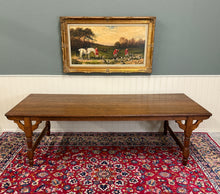 Load image into Gallery viewer, Antique English Country Farm Dining Table Farmhouse Tiger Oak 8&#39; Wide c.1920s