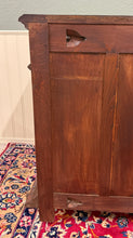 Load image into Gallery viewer, Antique French Breton LARGE Carved Sideboard Server Entry Buffet Oak c.1900-20s