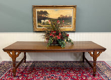 Load image into Gallery viewer, Antique English Country Farm Dining Table Farmhouse Tiger Oak 8&#39; Wide c.1920s