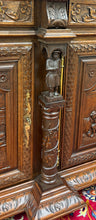 Load image into Gallery viewer, Antique French Breton LARGE Carved Sideboard Server Entry Buffet Oak c.1900-20s