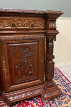 Load image into Gallery viewer, Antique French Breton LARGE Carved Sideboard Server Entry Buffet Oak c.1900-20s