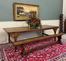 Load image into Gallery viewer, Antique French Farmhouse Benches Banquette Seating Pair Window Seats 19th C