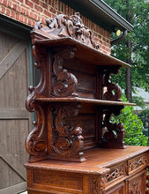 Load image into Gallery viewer, Antique French Buffet Server Sideboard Buffet Barley Twist Honey Oak 3-Tier 19C