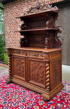 Load image into Gallery viewer, Antique French Buffet Server Sideboard Buffet Barley Twist Honey Oak 3-Tier 19C