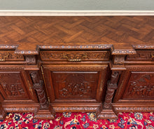 Load image into Gallery viewer, Antique French Breton LARGE Carved Sideboard Server Entry Buffet Oak c.1900-20s