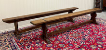 Load image into Gallery viewer, Antique French Farmhouse Benches Banquette Seating Pair Window Seats 19th C