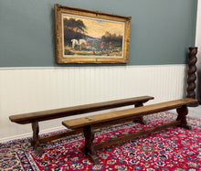 Load image into Gallery viewer, Antique French Farmhouse Benches Banquette Seating Pair Window Seats 19th C