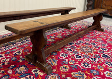 Load image into Gallery viewer, Antique French Farmhouse Benches Banquette Seating Pair Window Seats 19th C