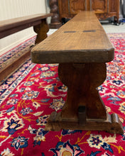 Load image into Gallery viewer, Antique French Farmhouse Benches Banquette Seating Pair Window Seats 19th C