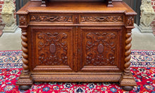 Load image into Gallery viewer, Antique French Buffet Server Sideboard Buffet Barley Twist Honey Oak 3-Tier 19C