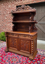 Load image into Gallery viewer, Antique French Buffet Server Sideboard Buffet Barley Twist Honey Oak 3-Tier 19C