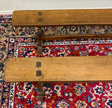 Load image into Gallery viewer, Antique French Farmhouse Benches Banquette Seating Pair Window Seats 19th C