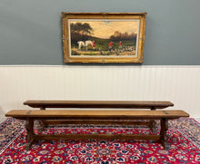 Load image into Gallery viewer, Antique French Farmhouse Benches Banquette Seating Pair Window Seats 19th C