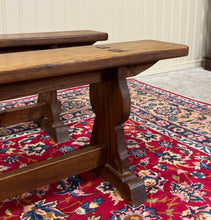 Load image into Gallery viewer, Antique French Farmhouse Benches Banquette Seating Pair Window Seats 19th C
