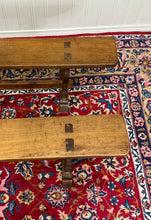 Load image into Gallery viewer, Antique French Farmhouse Benches Banquette Seating Pair Window Seats 19th C