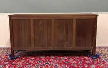Load image into Gallery viewer, Antique French Louis XV Bow Front Buffet Sideboard Server Carved Oak c. 1930s