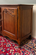 Load image into Gallery viewer, Antique French Louis XV Bow Front Buffet Sideboard Server Carved Oak c. 1930s