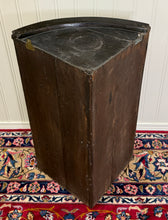 Load image into Gallery viewer, Antique English Corner Cabinet Carved Oak Hanging Wall Cabinet Storage 19C