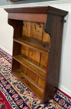 Load image into Gallery viewer, Antique English Plate Rack Wall Shelf Hanging Wall Decor Carved Oak 19th C