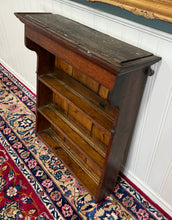 Load image into Gallery viewer, Antique English Plate Rack Wall Shelf Hanging Wall Decor Carved Oak 19th C