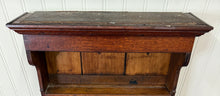 Load image into Gallery viewer, Antique English Plate Rack Wall Shelf Hanging Wall Decor Carved Oak 19th C