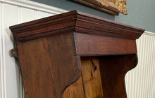 Load image into Gallery viewer, Antique English Plate Rack Wall Shelf Hanging Wall Decor Carved Oak 19th C