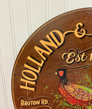 Load image into Gallery viewer, Vintage English Pub Sign Holland &amp; Holland Gun Makers Pheasant Lodge Bespoke