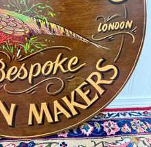 Load image into Gallery viewer, Vintage English Pub Sign Holland &amp; Holland Gun Makers Pheasant Lodge Bespoke