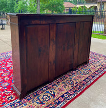 Load image into Gallery viewer, Antique English Bookcase Stepback Bookshelf Display Cabinet Oak c. 1900s