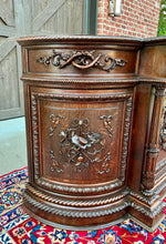 Load image into Gallery viewer, Antique French Hunt Sideboard Buffet Server Renaissance Revival Oak 19th Superb!