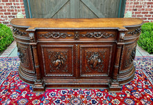 Load image into Gallery viewer, Antique French Hunt Sideboard Buffet Server Renaissance Revival Oak 19th Superb!