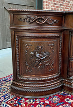 Load image into Gallery viewer, Antique French Hunt Sideboard Buffet Server Renaissance Revival Oak 19th Superb!