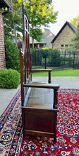 Load image into Gallery viewer, Antique French Bench Settee Gothic Oak Tracery Lift Top Seat Storage Trunk 19C