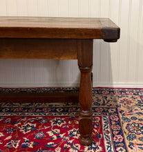 Load image into Gallery viewer, Antique French Country Farm Dining Table Farmhouse LARGE Drawer Oak 98"