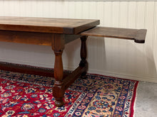 Load image into Gallery viewer, Antique French Country Farm Dining Table Farmhouse LARGE Drawer Oak 98"